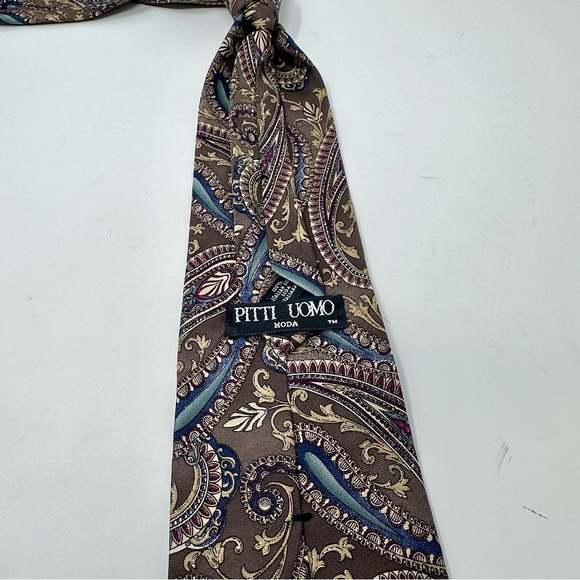 Pitti Uomo 100% Italian Silk Tie in EUC - Picture 3 of 3